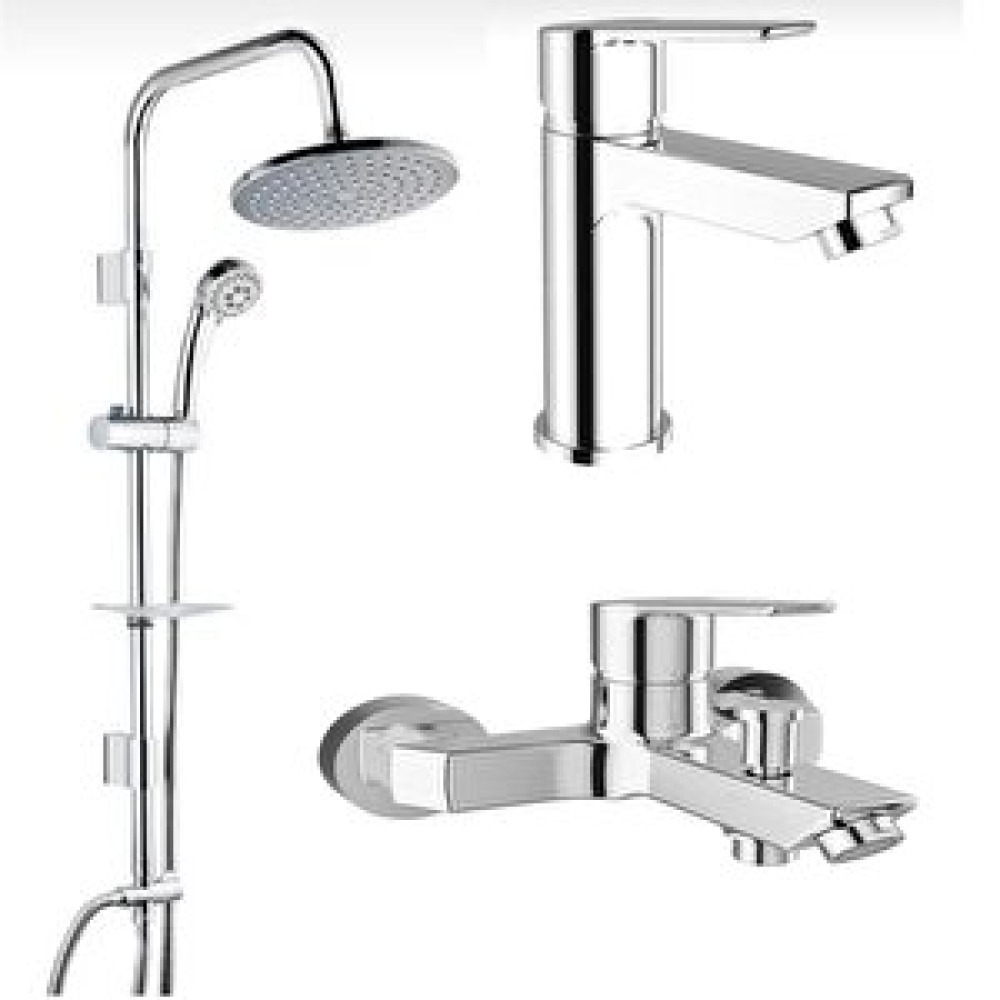 Kale Banyo Kale Mare Banya Mare Lavabo Bataryası Ve Tema 53250 Tepe Duş Seti 53250-410200502499+410200502497 Bataryalar Fiyatı