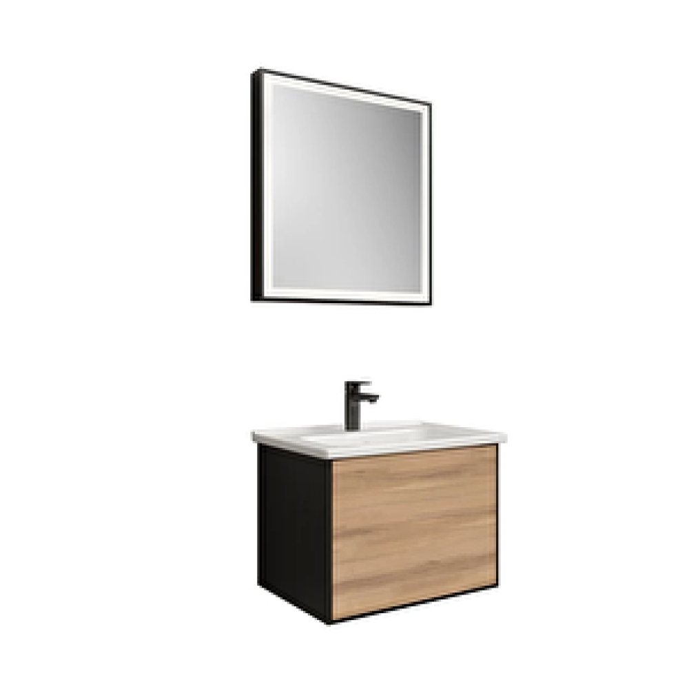 Kale Banyo Mood 65cm Set(lvb Dlp+lvb+ayn) Mat Si̇yah/pasi̇fi̇k A Banyo Dolabı / Mobilyası Fiyatı