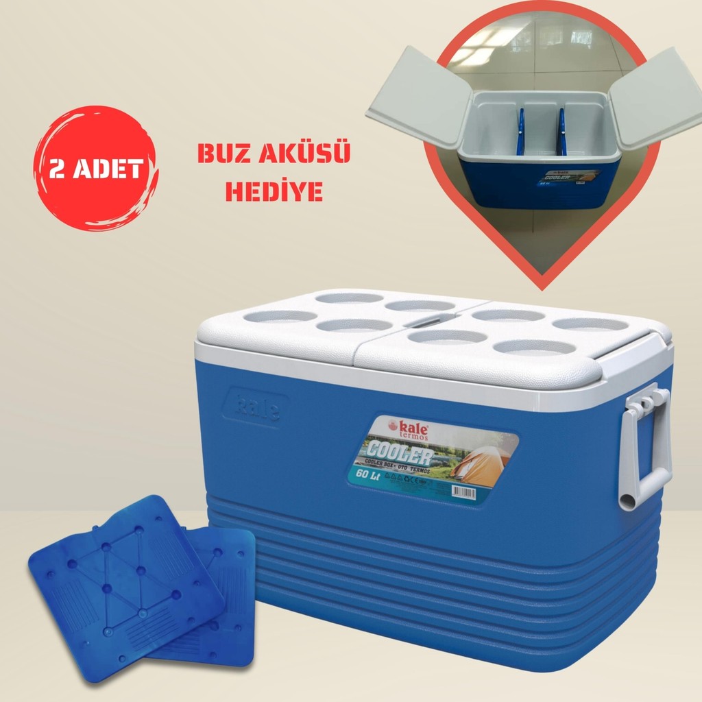 Kale Termos 60 Lt Buzluk Termos ,2 Adet K-700 Buz Aküsü Hediye Diğer Fiyatı