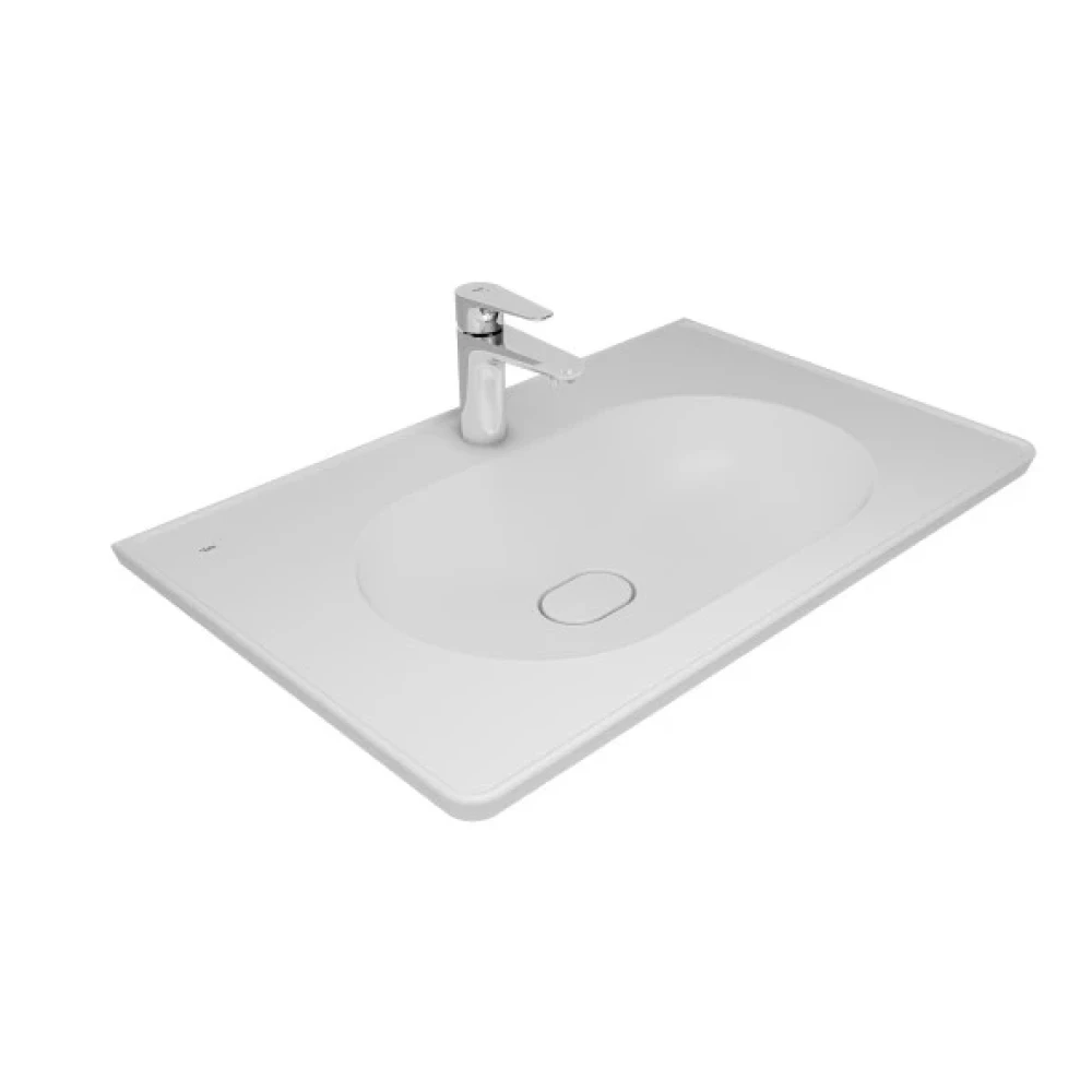 Kale Zero 2.0 80X50 Etajerli Lavabo Mat Beyaz Lavabo Fiyatı