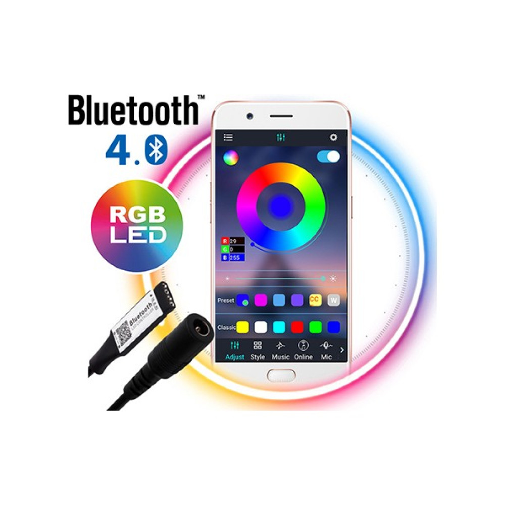Kaled Rgb Şerit LED Kontrol Kart Kablosuz Bluetooth Dc Girişli Led Aydınlatmalar Fiyatı