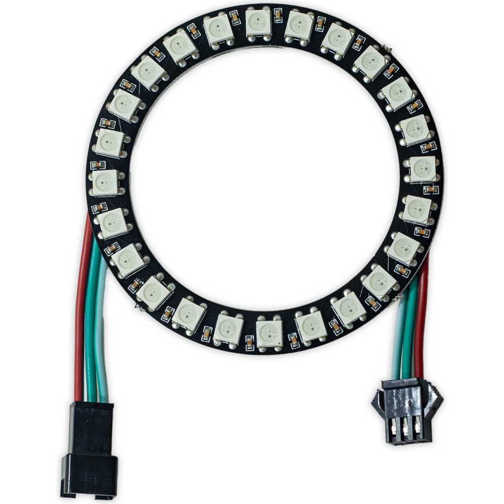 Kaled Ring Halka LED 24 Bit WS2812B 24 LED Argb Neopixel Adreslenebilir 5 Volt Soketli Diğer Fiyatı