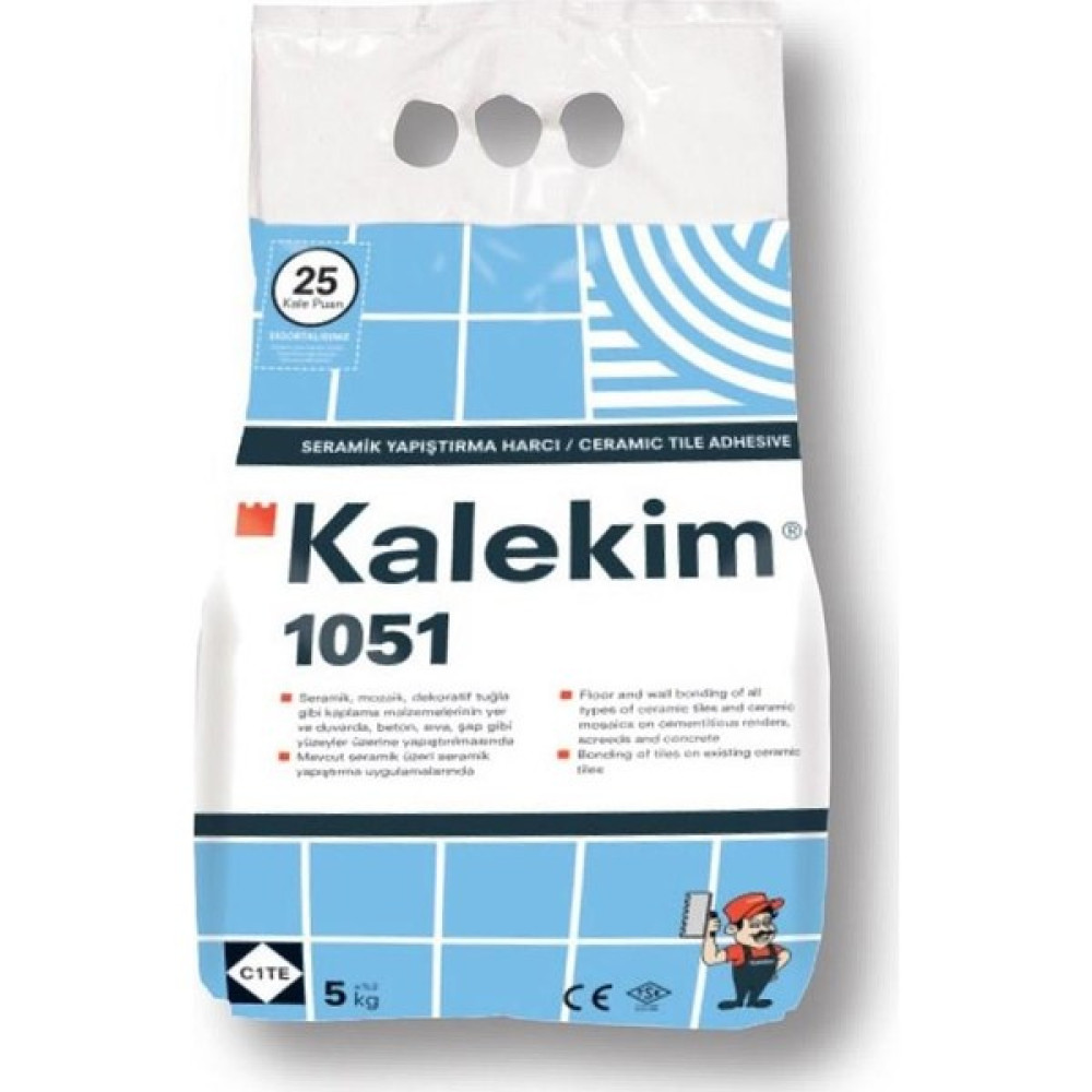 Kalekim 1051 Seramik Yapıştırma Harcı 5 kg Dış Cephe Yalıtım Malzemeleri Fiyatı