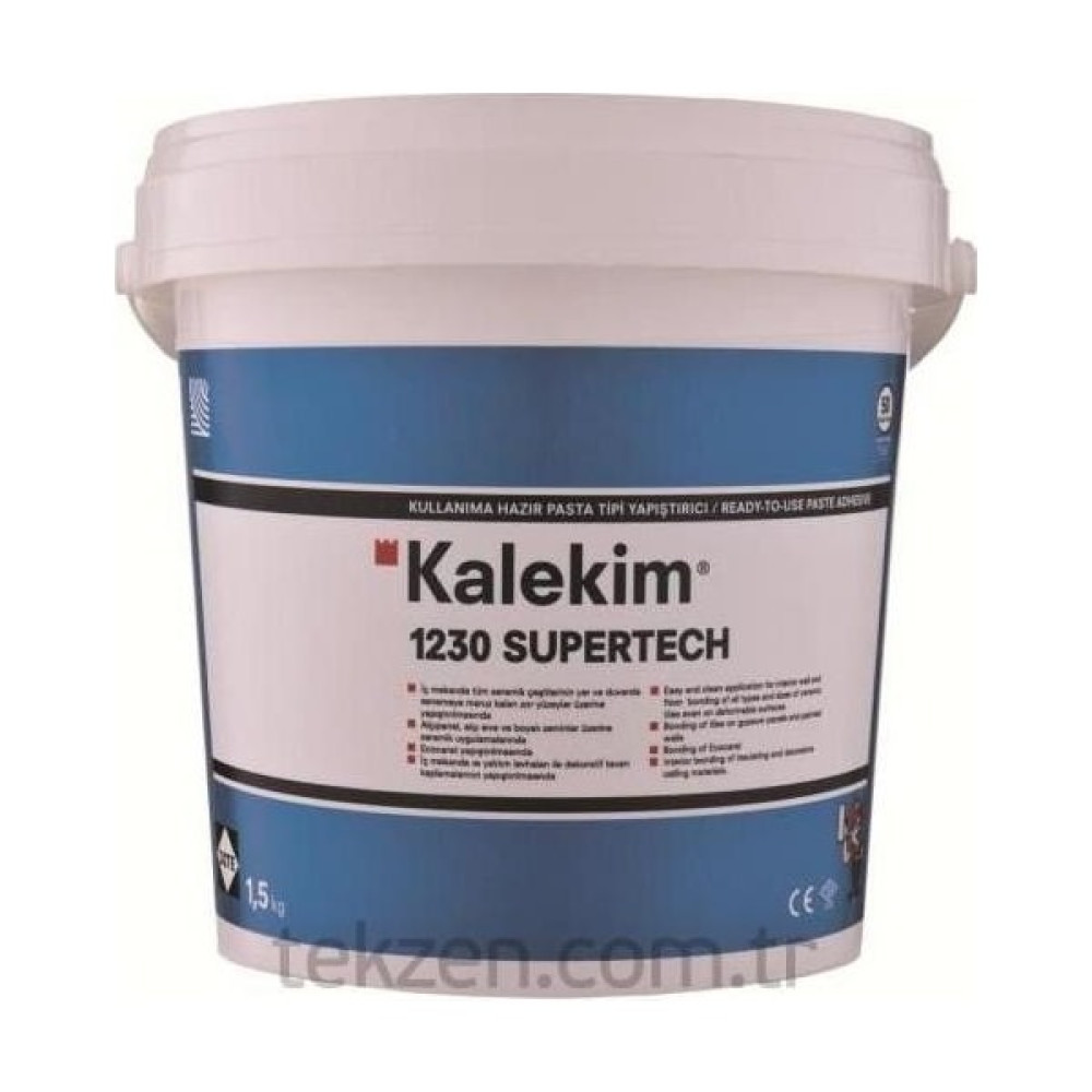Kalekim Supertech Hazır Pasta Tipi Yapıştırıcı 1,5 kg Dış Cephe Yalıtım Malzemeleri Fiyatı