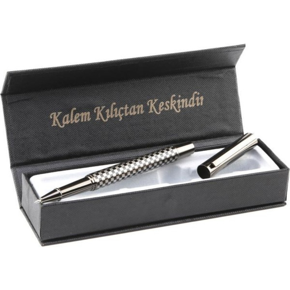 Kalemhane Özel Kutulu Roller Kalem Titanyum Renk - Siyah - 1 Jel Mürekkepli (Roller) Kalem Fiyatı