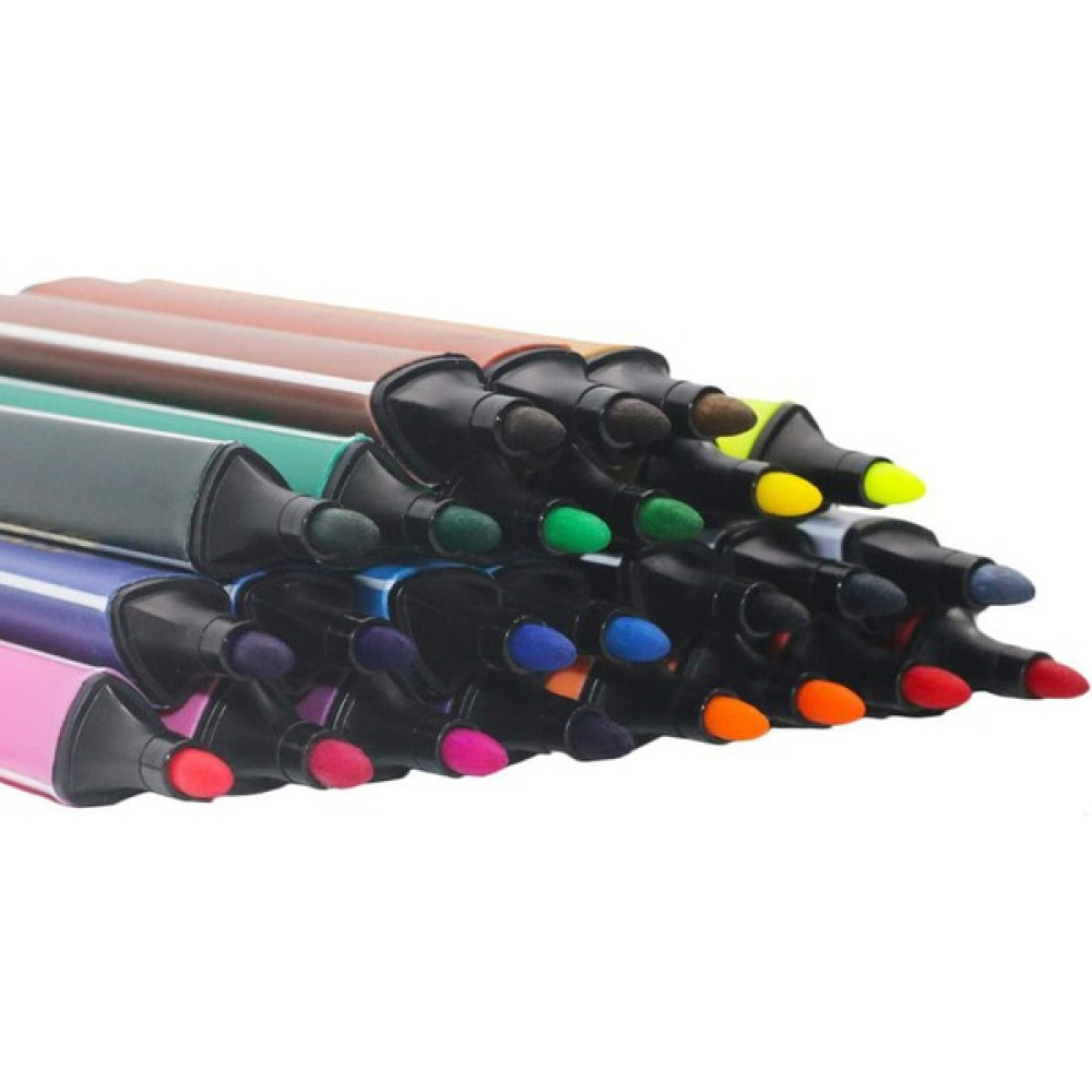 Kalesi 24 Adet Çift Uçlu Renkli Artist Marker Kalem Seti - Renkli (Yurt Dışından) - Marker Pen - 19x16x3cm Fosforlu Kalem Fiyatı