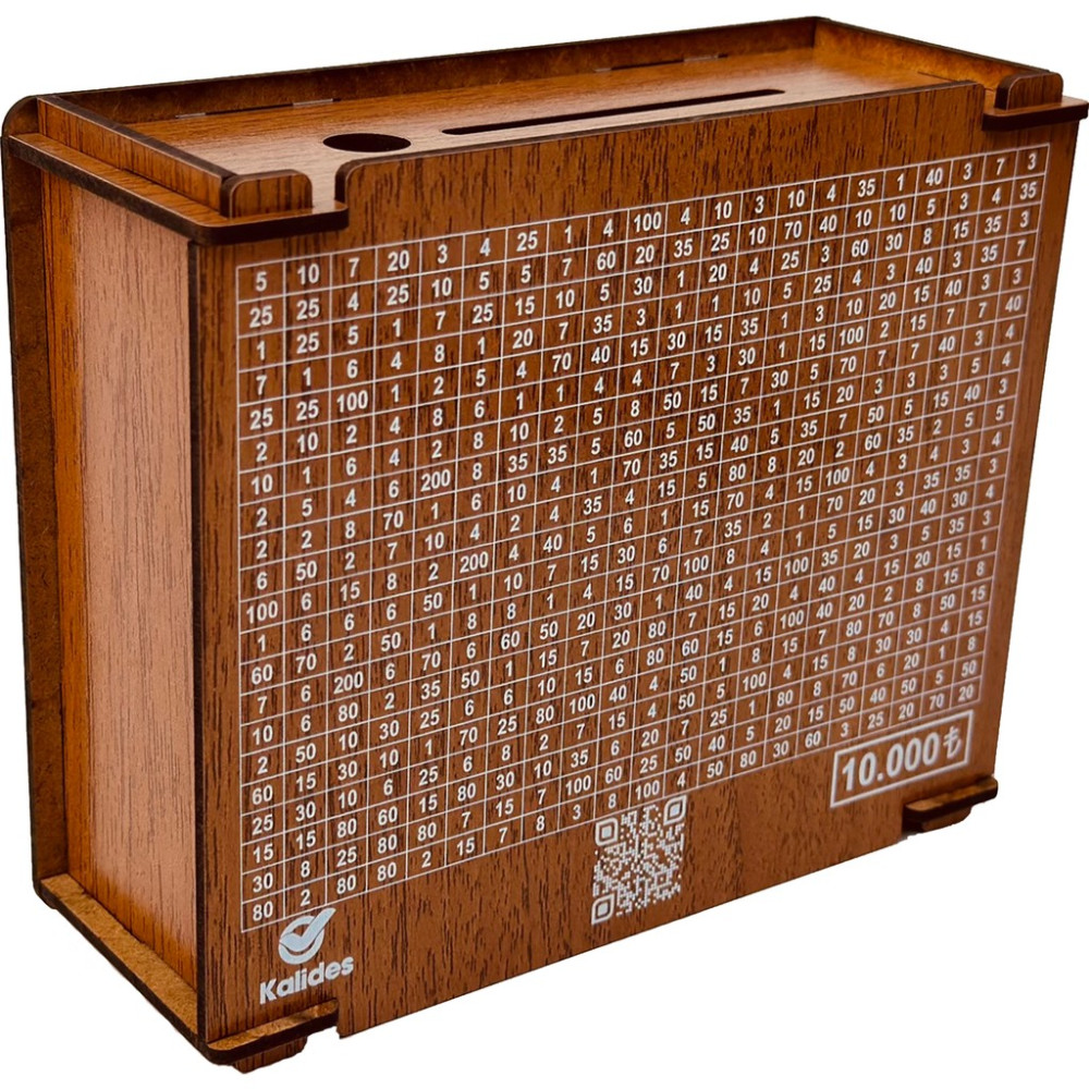 Kalides Parabox - 10.000TL Kumbara, Para Biriktirme Kutusu - Ahşap Kumbara Fiyatı
