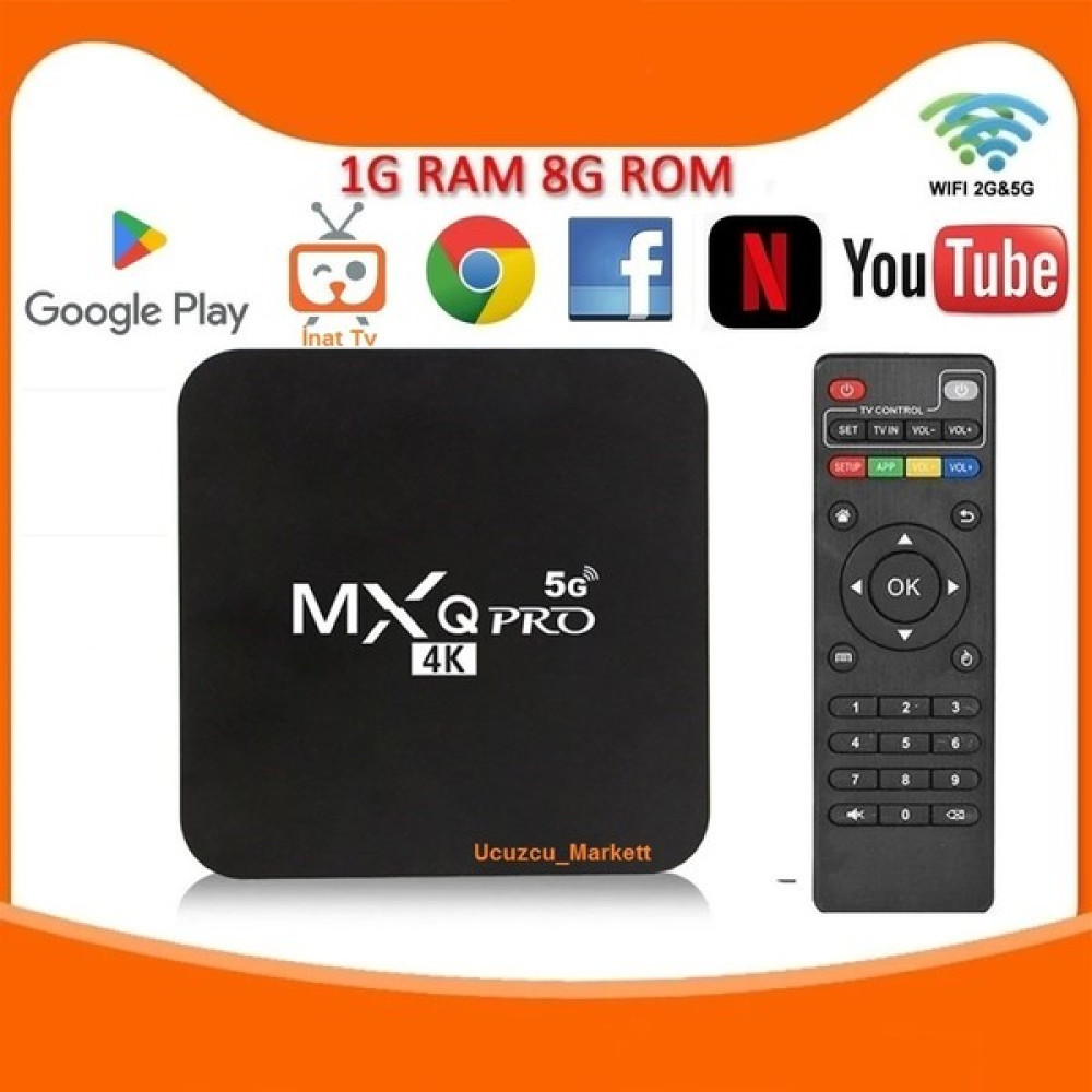 Kalite Android TV Box Mxq-Pro (1gb Rom - 8gb Ram) Inat TV Yüklenerek Gönderilecek Ev Sinema Receiverları Fiyatı