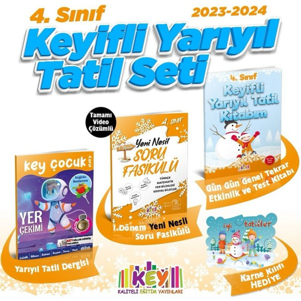 Kaliteli Eğitim Yayınları 4. Sınıf Yarıyıl Tatil Seti Kaynak Kitapları Fiyatı