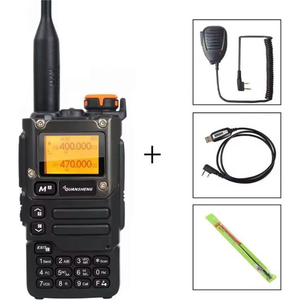 Kalitesi ile Quansheng Uv-K6 El Telsizi Tkstar Mayk-Program Kablo-Ek Anten Hediyeli Paket - Tekli Paket Diğer Fiyatı