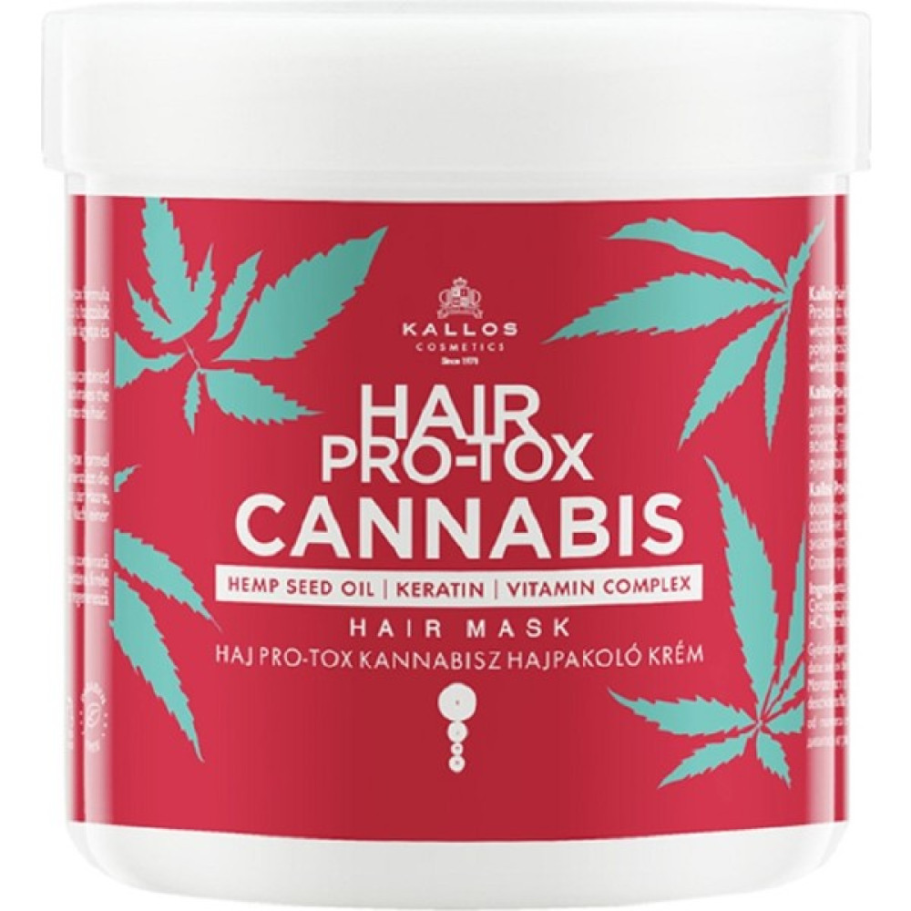 Kallos Cosmetics Hair Pro-Tox Cannabis Kenevir Tohumu Yağı, Keratin ve Vitamin Kompleksi Içeren Saç Maskesi 500 ml Saç Bakım Maskeleri & Serumlar & Spreyler Fiyatı