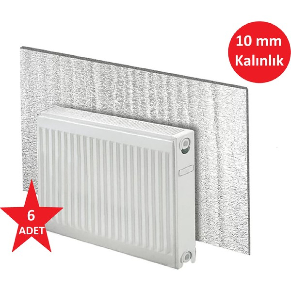 Kalorifer Arkalığı Petek Arkası Yalıtım Levhası Radyatör Isı Sıcaklık Kaybı Önleyici Yönlendirici Tasarruf Plakası Plaka Panel 6'lı - 6 Adet Dış Cephe Yalıtım Malzemeleri Fiyatı