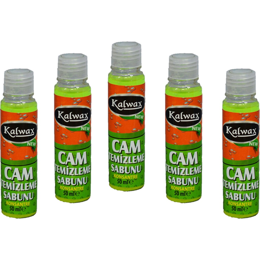 Kalwax Cam Temizleme Sabunu 5'Li Paket Oto Cam Bakım Ürünleri Fiyatı