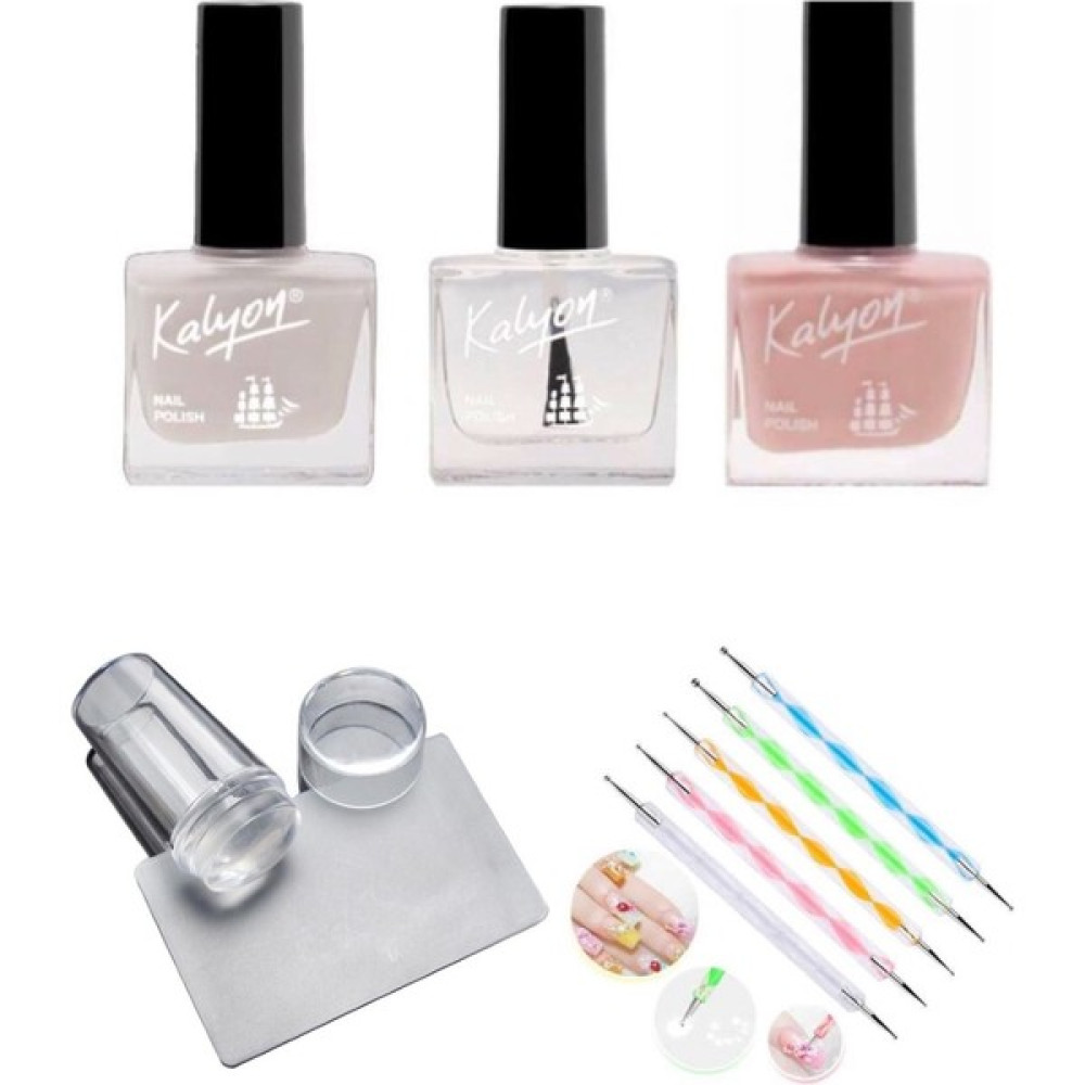 Kalyon French Set + Stamper + Dot Kalemi 5'li Oje Fiyatı