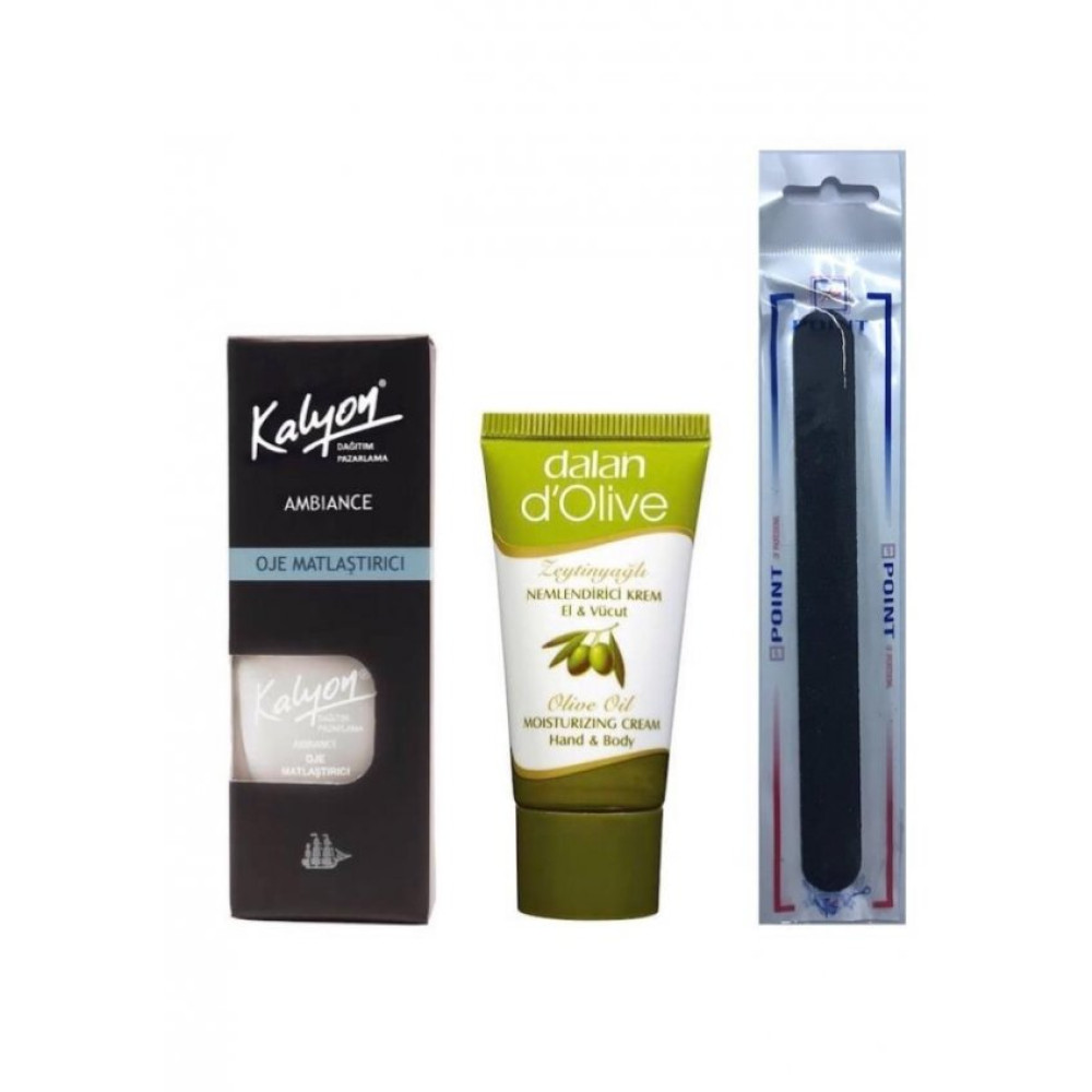 Kalyon Oje Matlastirici + Dalan Krem 20 Ml + Tirnak Torpusu Makyaj Ürünleri Fiyatı