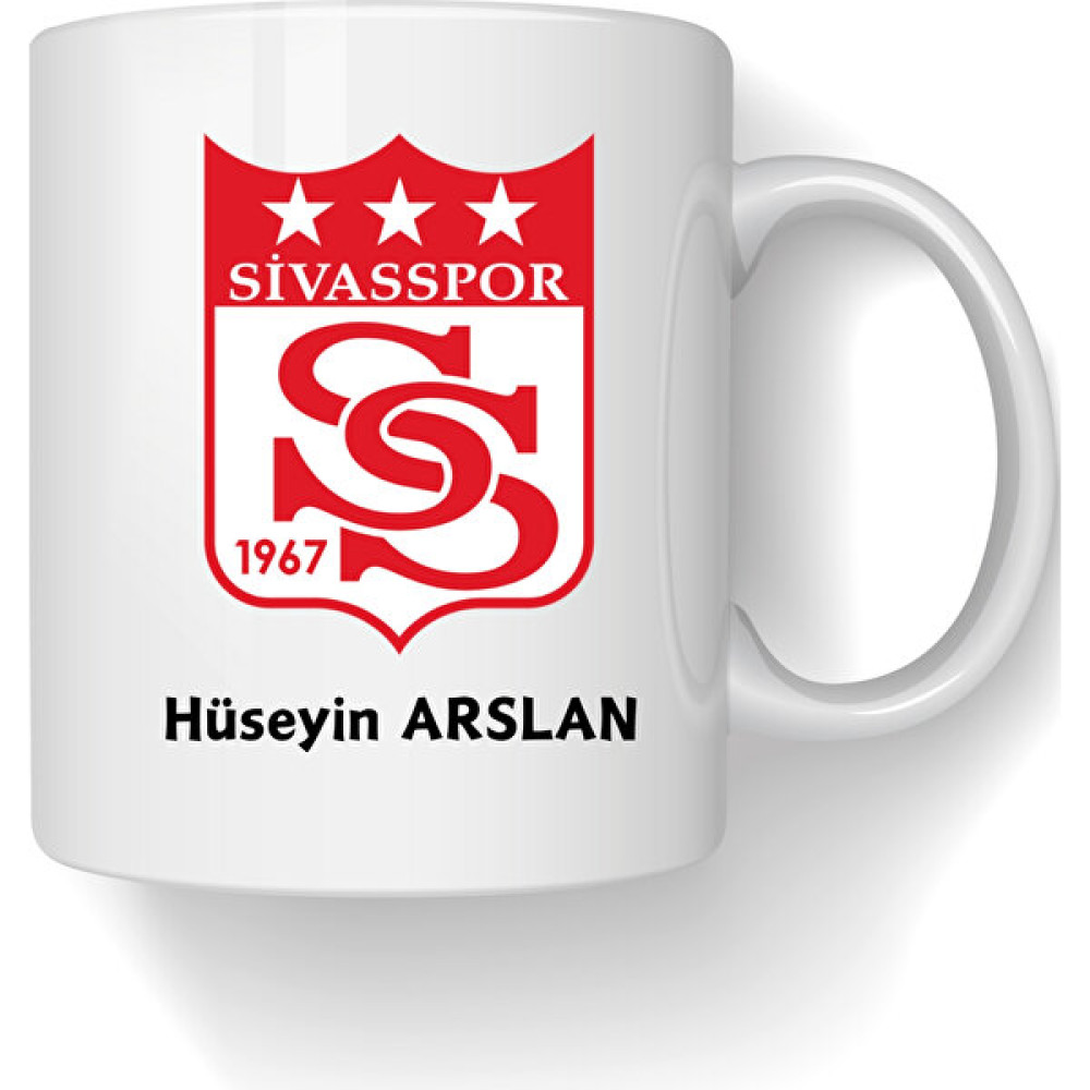 Kam Store Sivasspor ve Atatürk Baskılı Kişiye Özel Kupa Bardak - Beyaz - 300 ml Fincan / Bardak / Kahve Takımı Fiyatı