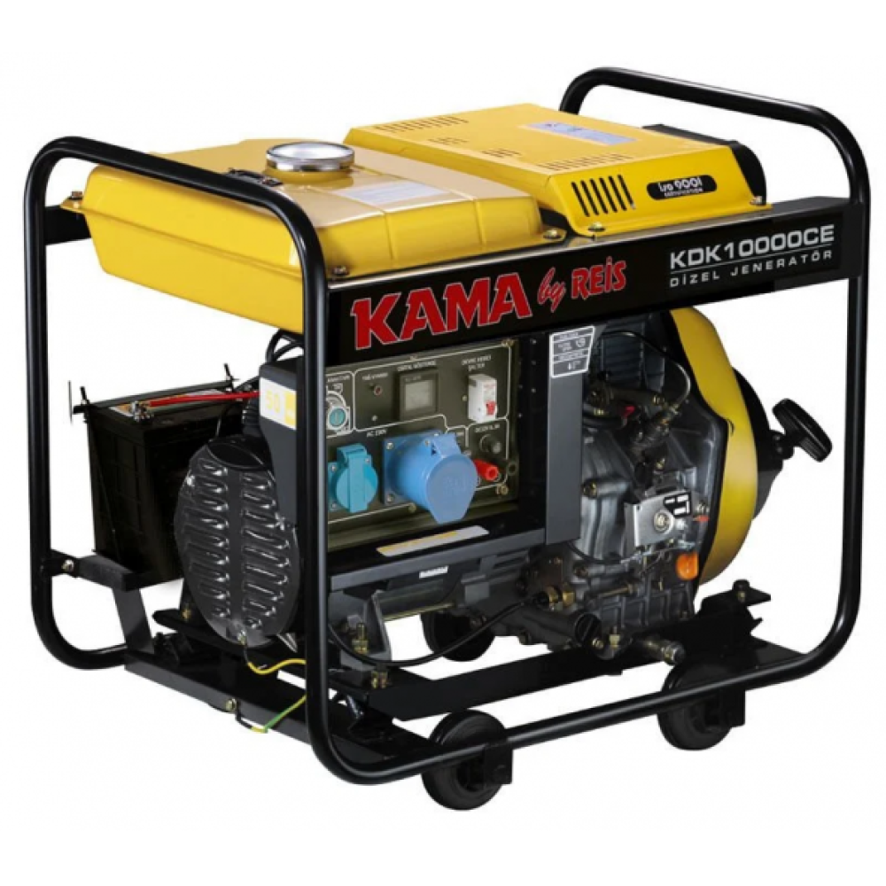 Kama By Reis Kdk10000ce 9.4 Kva İpli Marşlı Dizel Jeneratör 220V Jeneratörler Fiyatı