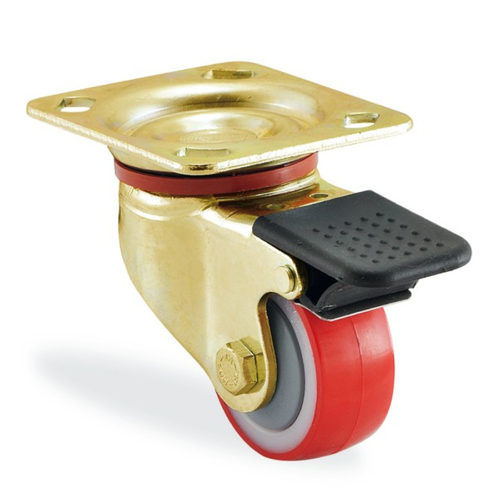 Kama K4102PUR055F4 Ağır Tip Döner Maşalı, Poliüretan Teker, Rulmanlı Teker, Frenli Teker, 55 mm Çap Oto Boyaları Fiyatı