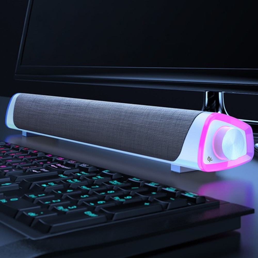 Kamardey Rgb Bas Soundbar Tv Ses Sistemi ve Bilgisayar Masaüstü Bluetooth Hoparlör Subwoofer - Beyaz Bluetooth Hoparlör Fiyatı