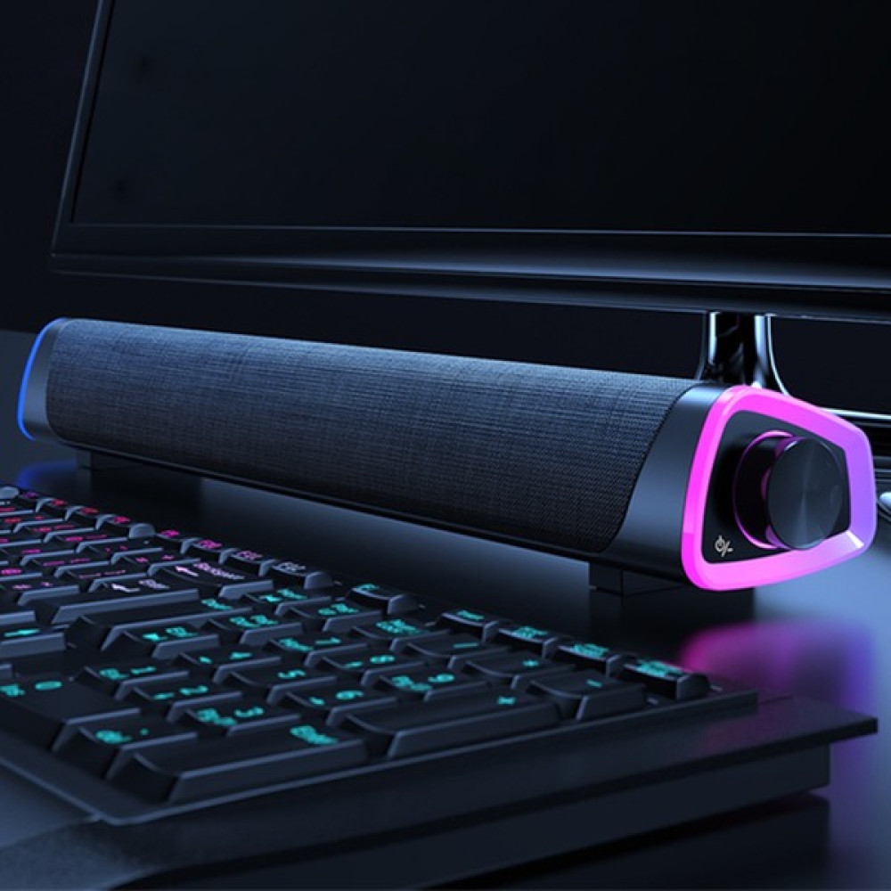 Kamardey Rgb Bas Soundbar Tv Ses Sistemi ve Bilgisayar Masaüstü Bluetooth Hoparlör Subwoofer - Siyah Bluetooth Hoparlör Fiyatı