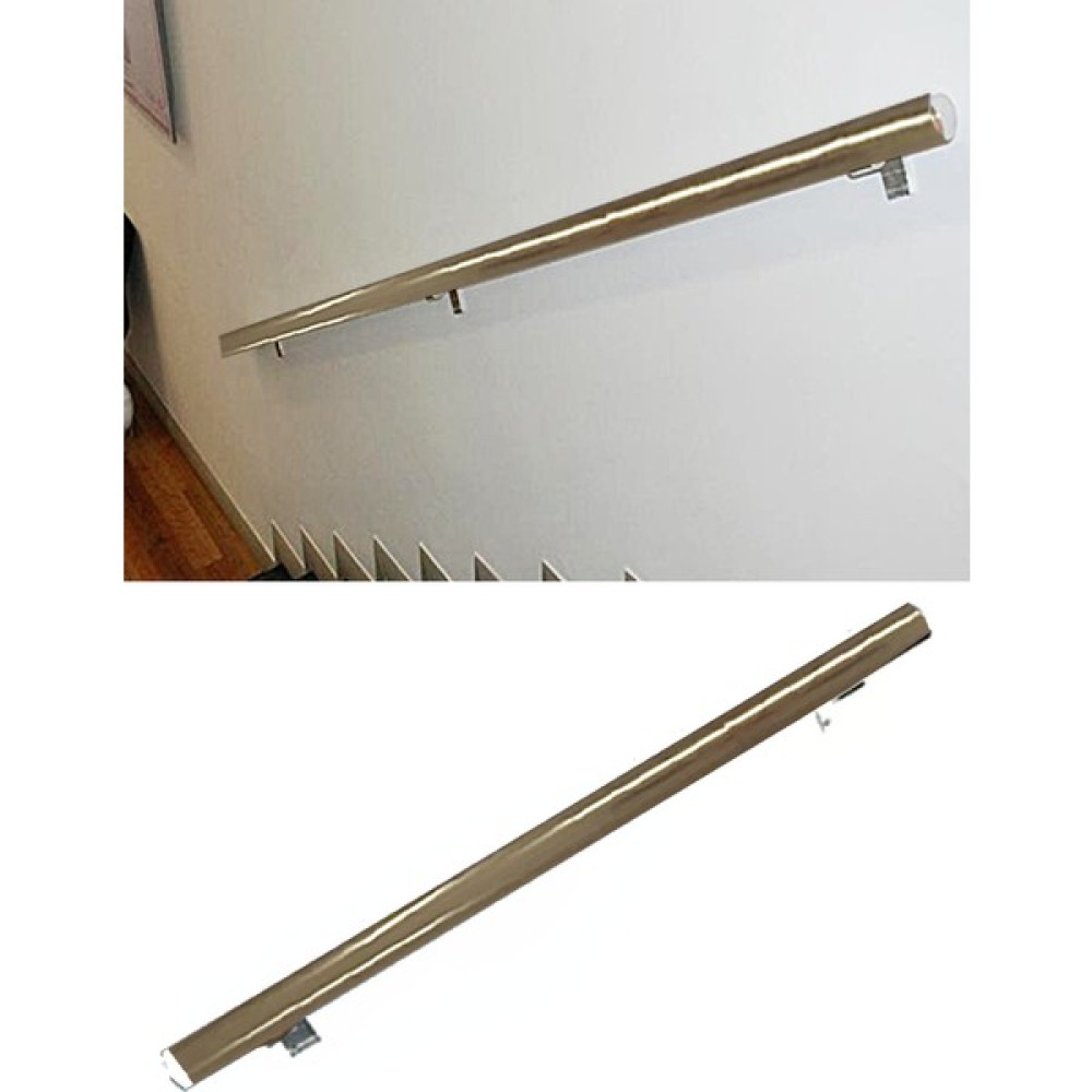 Kamataş Alüminyum Bronz Merdiven Tutamak, Korkuluk Yaşlı Engelli Duvar Tutamağı 150 Cm. Istenilen Ölçüde Nalburiye & Hırdavat Fiyatı