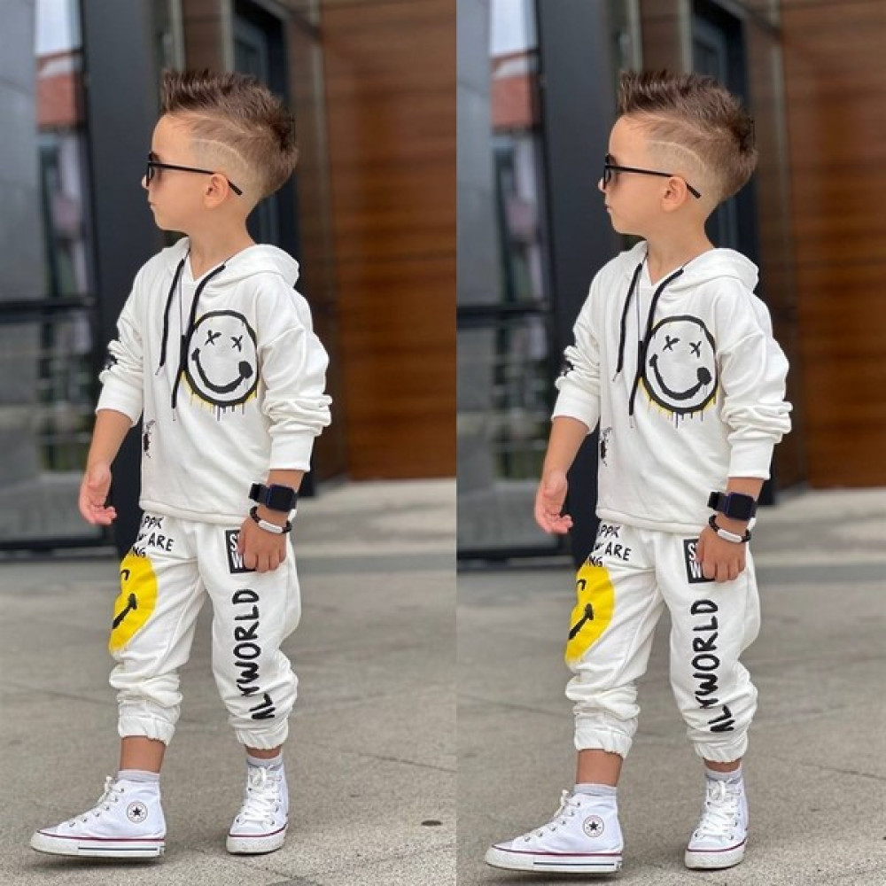 Kamer Kids Smiley World Kapüşonlu Zara Takım Erkek Çocuk Giyim Takımı Fiyatı
