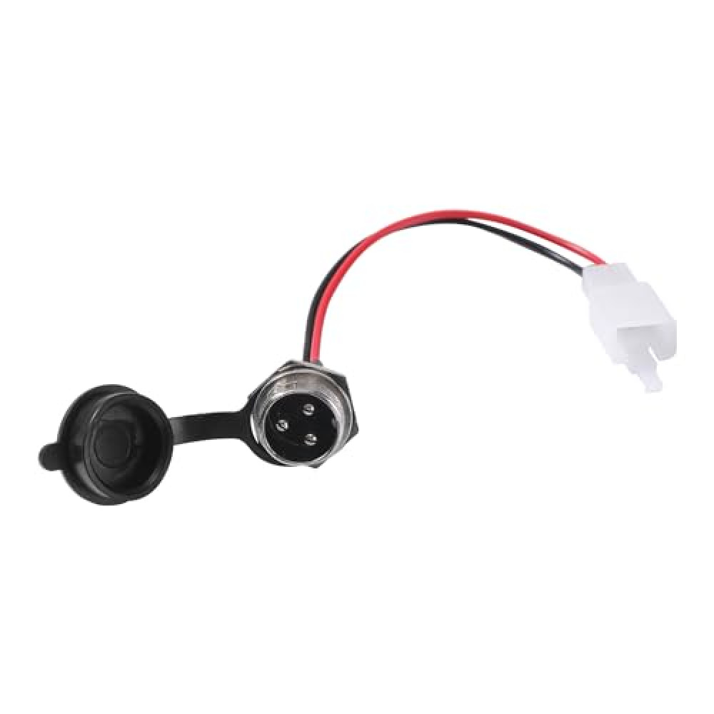 KAMIER 3 Pin Charger Port for Razor MX350 MX400 SX350 ZR350 Dirt Bike 4 Wheeler ATV Dirt Quad 500 Pocket Mod E325 E300 E300S E200 RX200 E200S E175 E100 Kids Electric Scooter Pocket Rocket Bike Parts