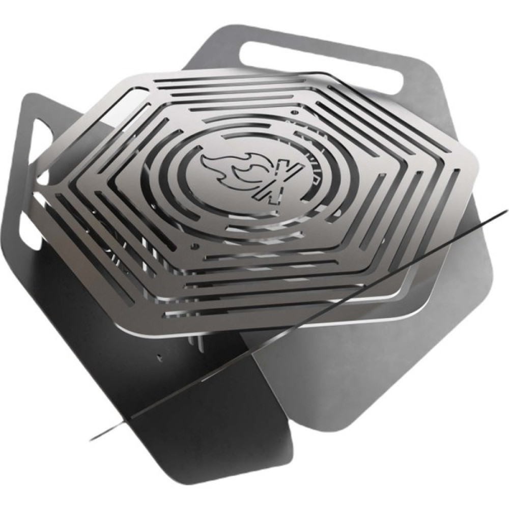 Kamp Ayısı Campytri Grill™: Su Geçirmez Taşıma Çantalı Katlanabilir 2 mm Galvaniz Çelik Bushcraft Mangal 1.5 mm Paslanmaz Çelik Izgara Bahçe Mangalı & Barbekü Fiyatı