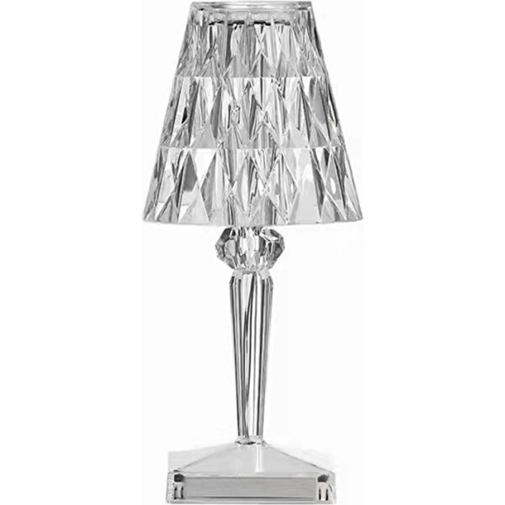 Kandela Akrilik Kristal LED Şarjlı Masa Üstü Lamba - Naturel Masa Lambası Fiyatı
