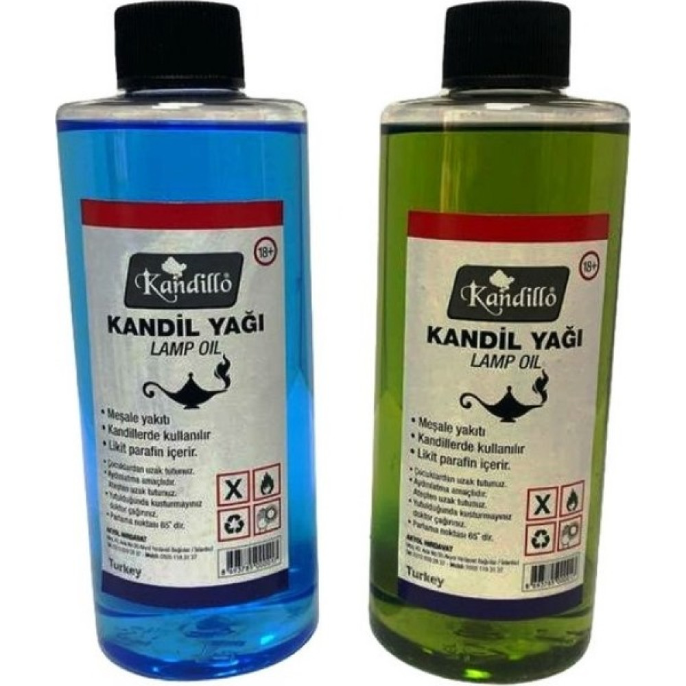 Kandillo Mavi Yeşil Kandil Yağı Kokusuz Dumansız Iç Mekan Gaz Lambası Yakıtı 250 ml 2'li Set Oto Boyaları Fiyatı