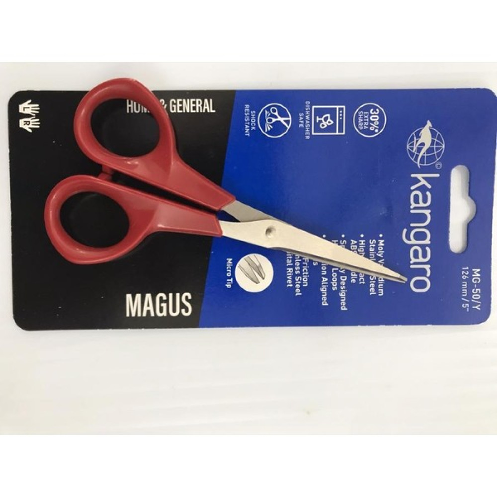 Kangaro Makas Magus 126 mm Kırmızı Mg 50 / Kangaro Makas Fiyatı