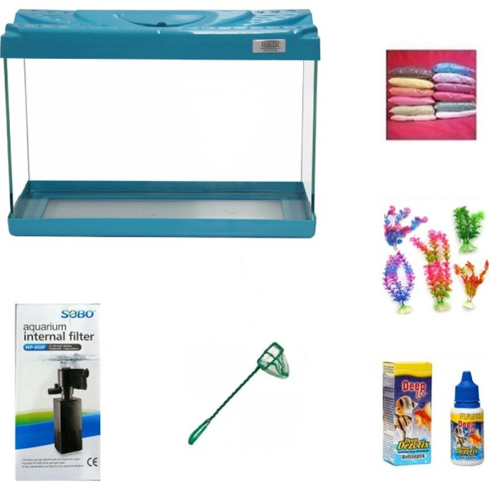 Kanki Pet 3518 Akvaryum Hazır Set Turkuaz 35 cm Evcil Hayvan Ürünleri Fiyatı