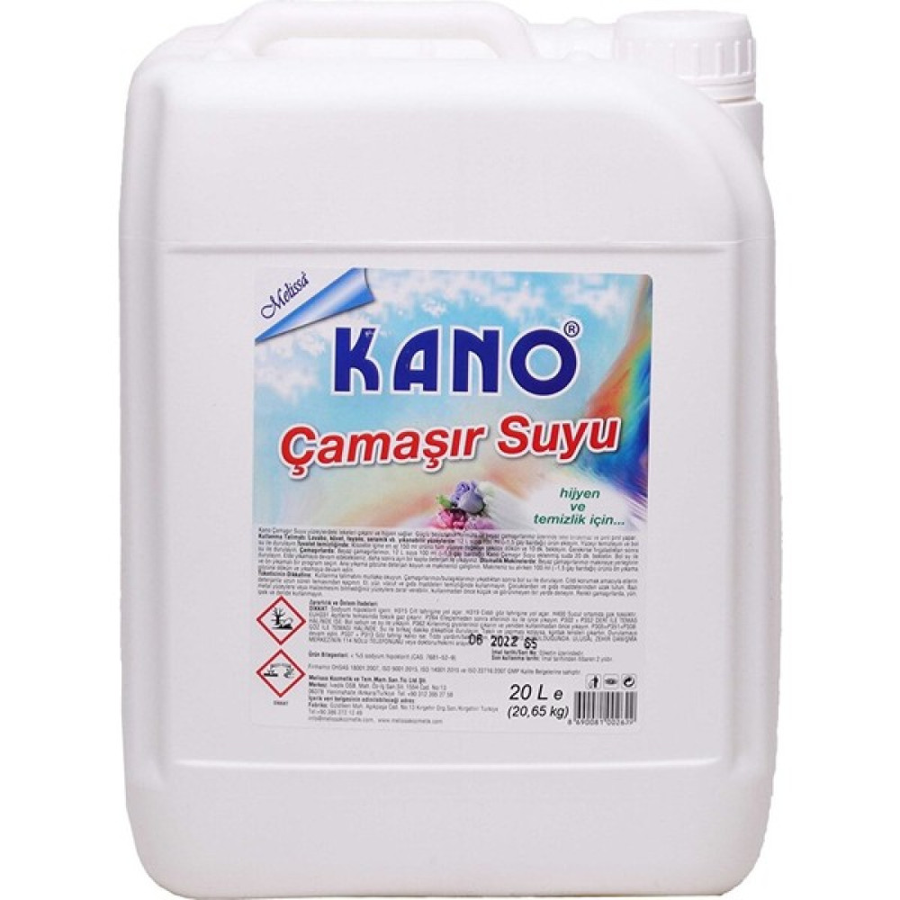 Kano Endüstriyel Çamaşır Suyu 20 lt Çamaşır Yıkama Fiyatı