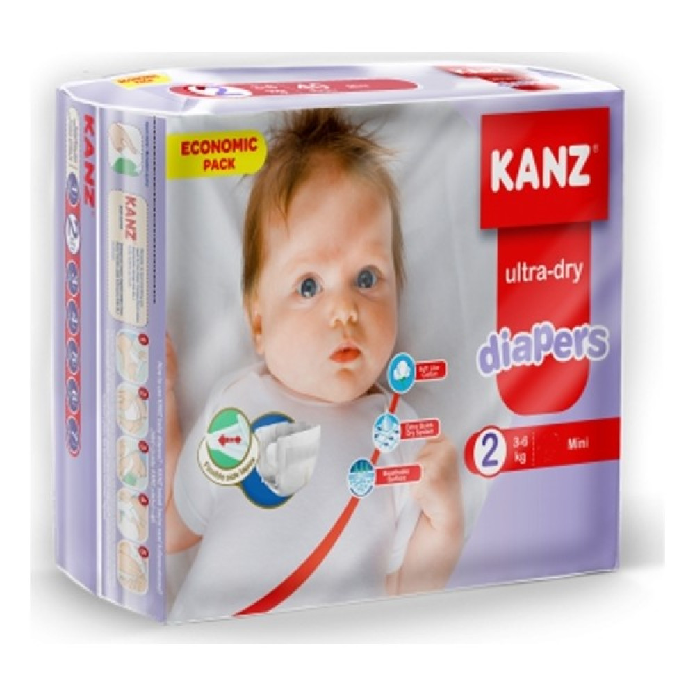 Kanz 2 Numara Bebek Bezi 3-6 kg Mini 40 Adet Bebek Bezi Fiyatı