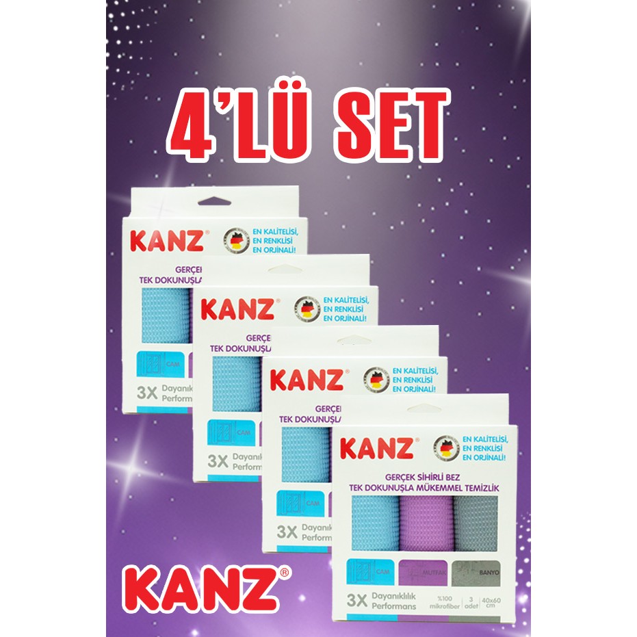 Kanz 3'lü Alman Mikrofiber Cam Bezi (4 Paket) 40*60 cm SSD / Solid State Drive Fiyatı