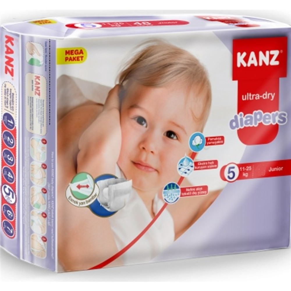 Kanz 5 Numara Bebek Bezi 11-25 kg Junior 24 Adet Bebek Bezi Fiyatı