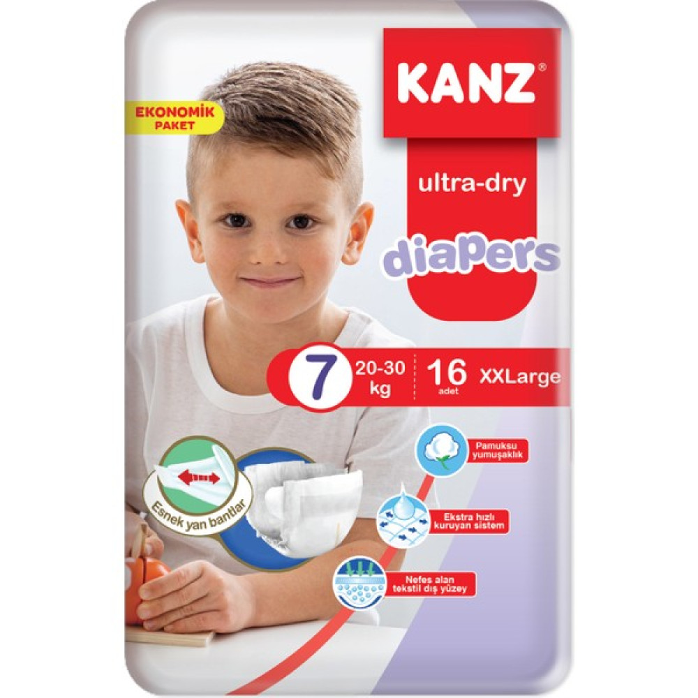 Kanz 7 Numara Bebek Bezi 16'lı Bebek Bezi Fiyatı