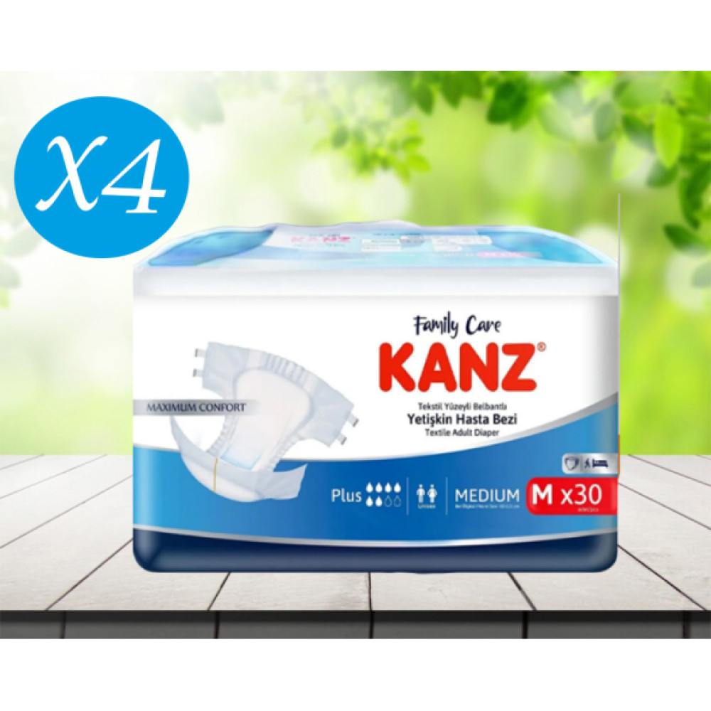 Kanz Hasta Bezi M Beden 30 Lu X 4 Hasta Bezleri ve Temizliği Fiyatı
