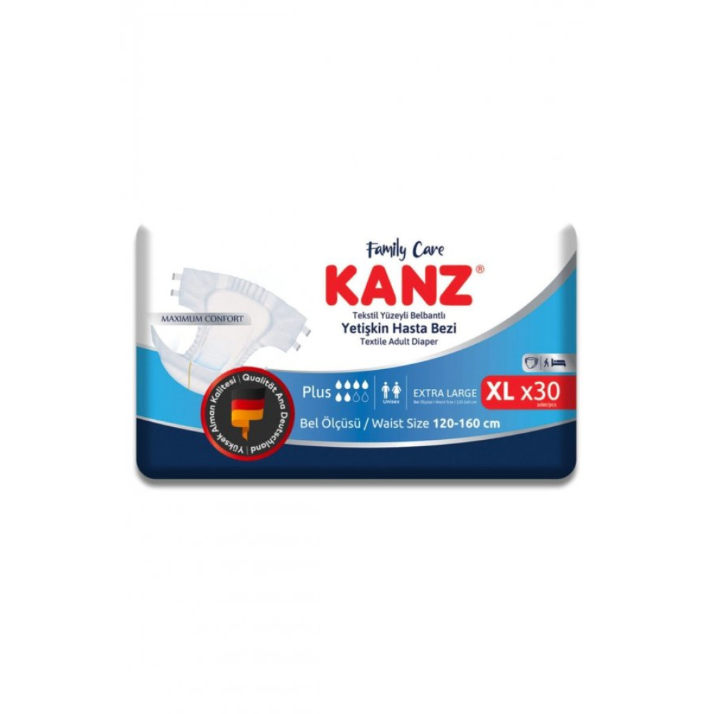 Kanz Hasta Bezi Xlarge 30 Adet Hasta Bezleri ve Temizliği Fiyatı