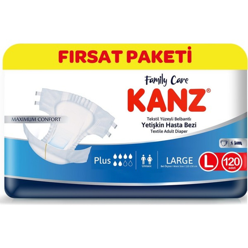 Kanz Kanz Yetişkin Bezi Large 120 Adet Fırsat Paketi Oto Boyaları Fiyatı