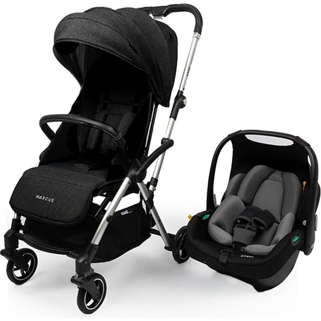 Kanz Marcus Kolay Katlanabilen Kabin Travel Sistem Bebek Arabası Raisin Black - Siyah Bebek Arabası ve Pusetler Fiyatı