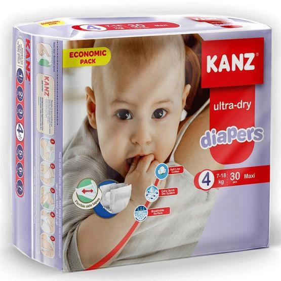 Kanz No:4 Maxi 7-18 kg 30 Adet Bebek Bezi Bebek Bezi Fiyatı