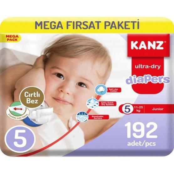 Kanz No:5 Junior 11-25 kg 192 Adet Bebek Bezi Bebek Bezi Fiyatı