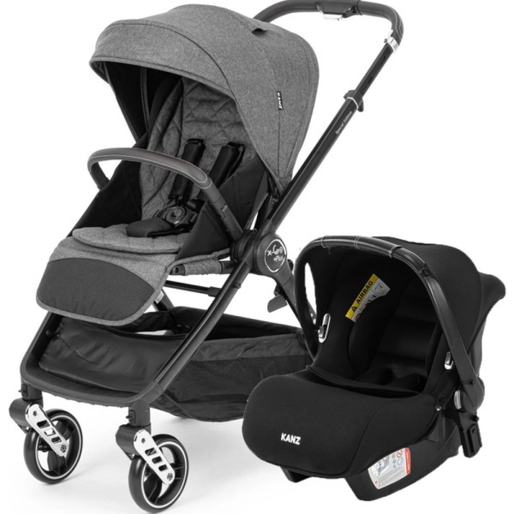 Kanz X-Go Plus Silver Travel Bebek Arabası Koyu Gri - Dark Grey Bebek Arabası-Puset Aksesuarları Fiyatı