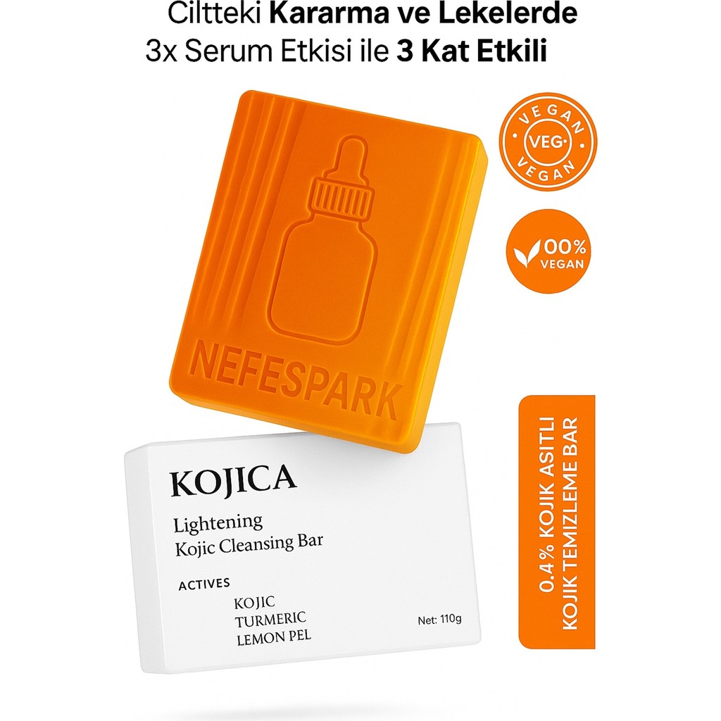 Kanza Kojise Kojic Asit Sabunu, Zerdeçal ve Kojik Asit Etkisi ile Leke Karşıtı Kojik Asit Sabunu Organik Diğer Fiyatı