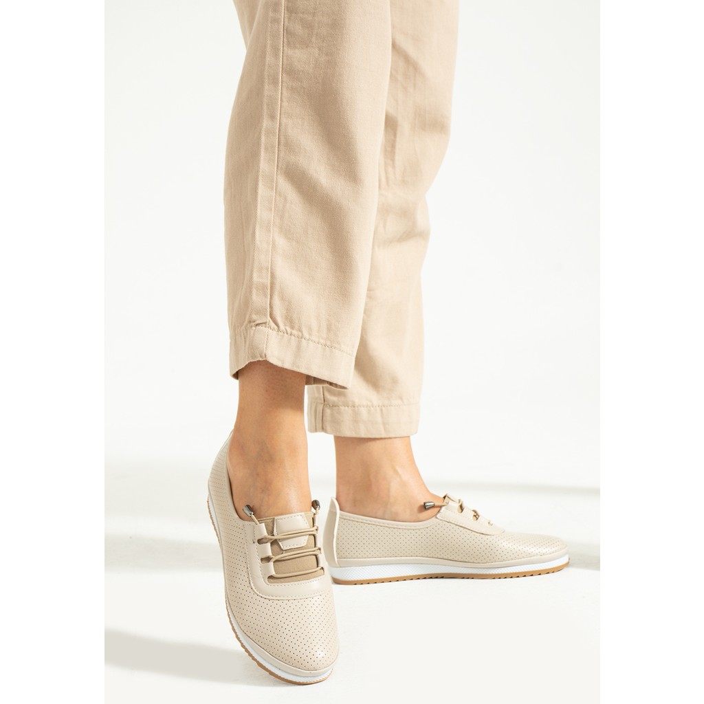 Kaof Shoes Kadın Bej Renk Günlük Ayakkabı Ortopedik Anne Ayakkabısı Anne Babet Ayakkabı Ayakkabılar ve Çantalar Fiyatı