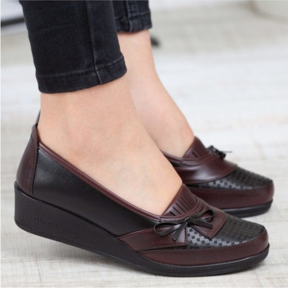 Kaof Shoes Kadın Bordo Anne Babet Ayakkabı Anne Ayakkabısı Kadın Günlük Ayakkabı Kadın Klasik Ayakkabı Anne Ayakkabı Ayzen Kadın Günlük Ayakkabıları Fiyatı