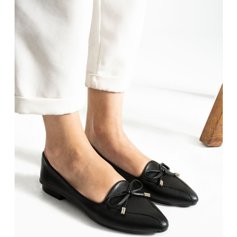 Kaof Shoes Kadın Siyah Günlük Babet Ayakkabı Kadın Günlük Ayakkabı Balerin Babet Klasik Ayakkabı Babetler Fiyatı