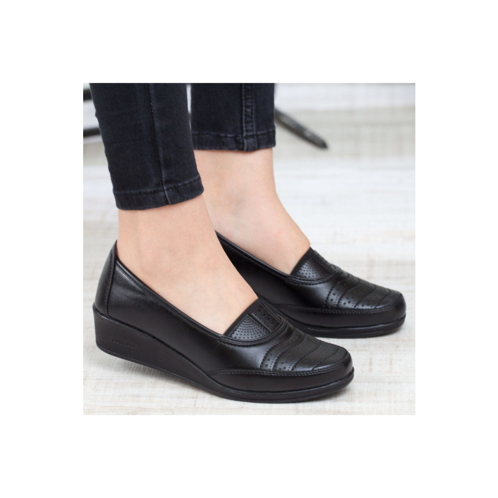 KAOF SHOES Kadın Siyah Klasik Ayakkabı Ortopedik Anne Ayakkabısı Anne Babet Ayakkabı Kadın Günlük Ayakkabı 40 Beden Erkek Klasik Ayakkabılar Fiyatı