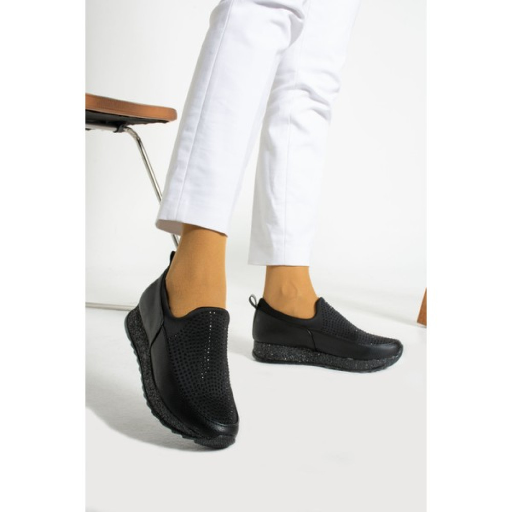 Kaof Shoes Kadın Siyah Klasik Ayakkabı Ortopedik Anne Ayakkabısı Anne Spor Ayakkabı Kadın Günlük Ayakkabı Kadın Günlük Ayakkabıları Fiyatı